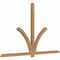 Ekena Millwork Redmond Timber Gable Bracket, Western Red Cedar, 108"W x 68"H x 3 1/2"D x 3 1/2"F, 15/12 Pitch GBW108X68X0404RED00SWR - alternate 2